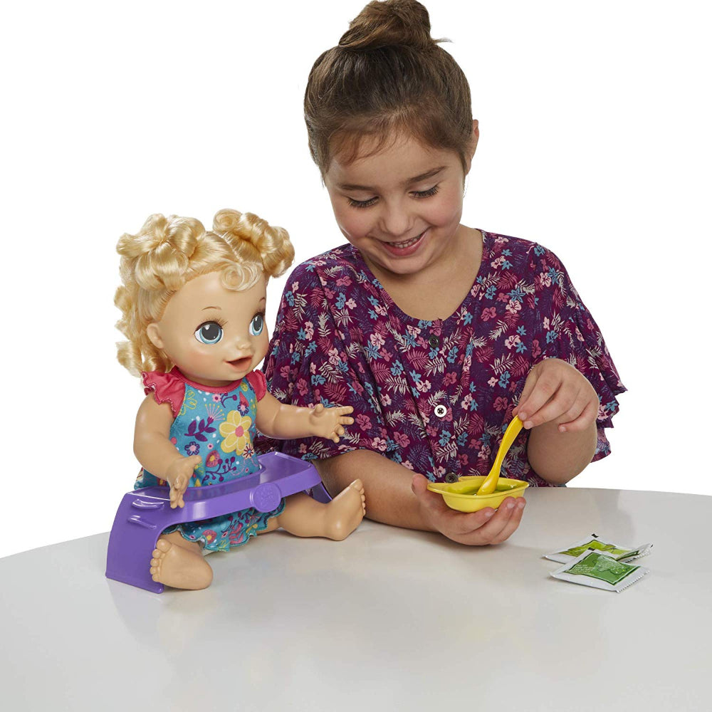 Baby Alive Happy Hungry Baby Blonde Curly Hair  Image#5