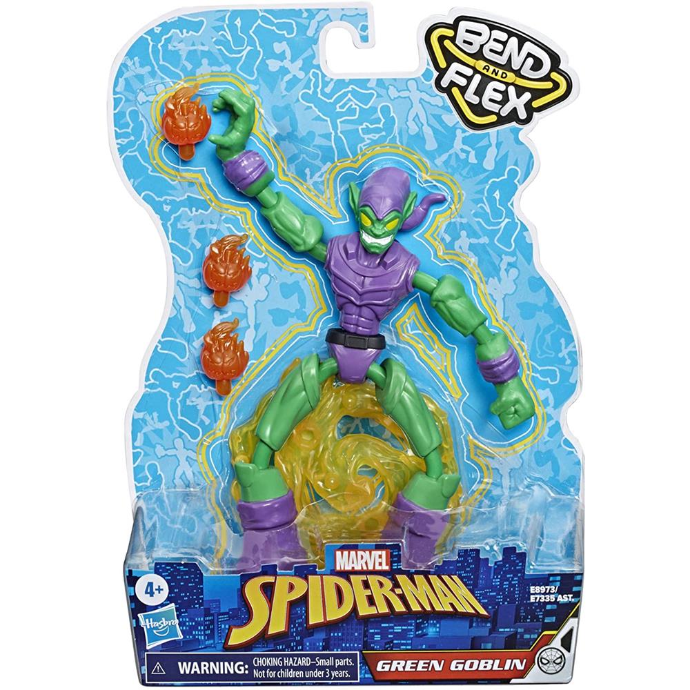 Spider Man Marvel Bend and Flex Green Goblin  Image#2