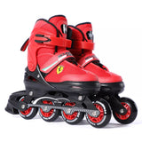 FK16 Ferrari Inline Skate With Adjustable Size - Red