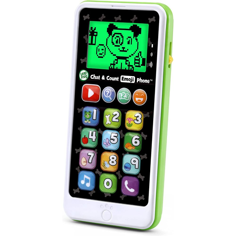 LeapFrog Chat and Count Emoji Phone, Green LeapFrog Chat and Count Emoji Phone, Green