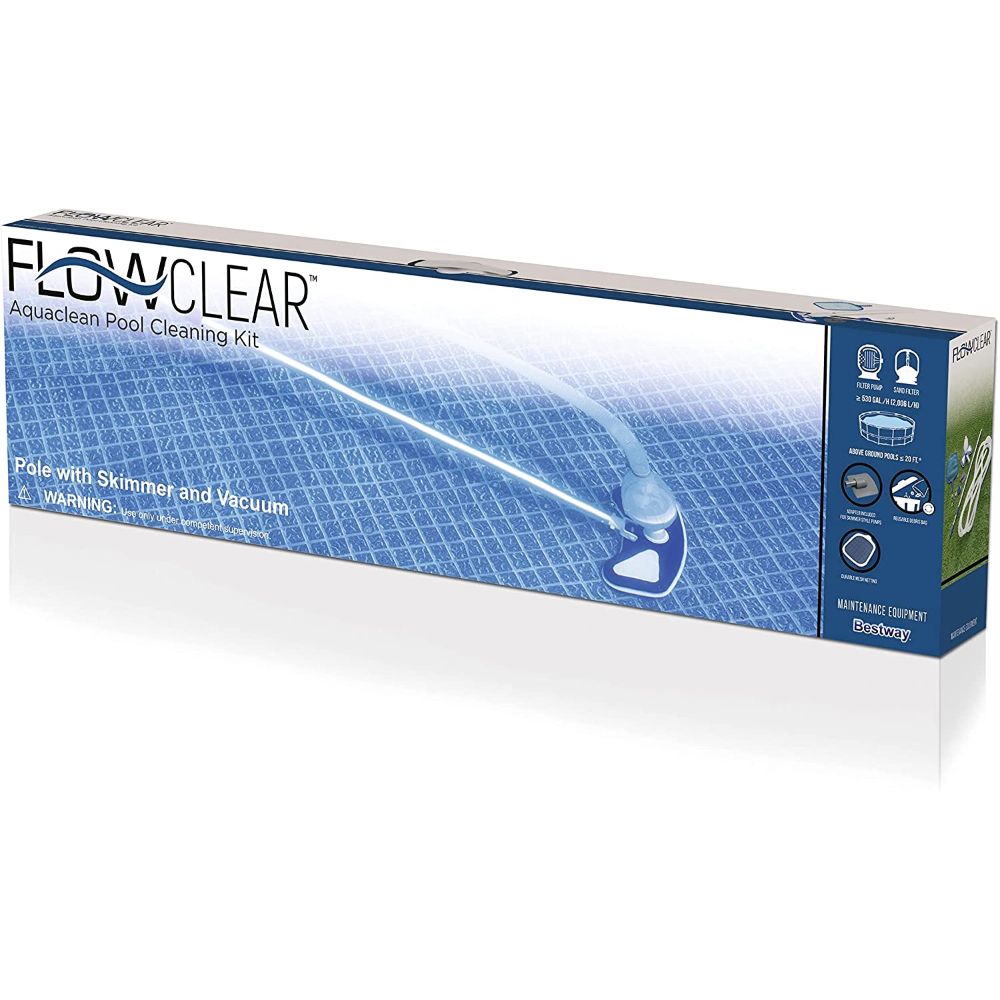 Bestway Above Ground Pool Cleaning & Maintenance Set Kit for Filter Pumps