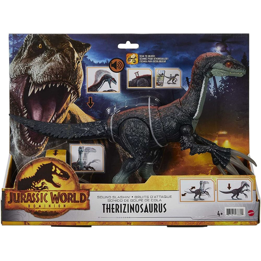 Jurassic World Dominion Sound Slashin' Therizinosaurus Dinosaur