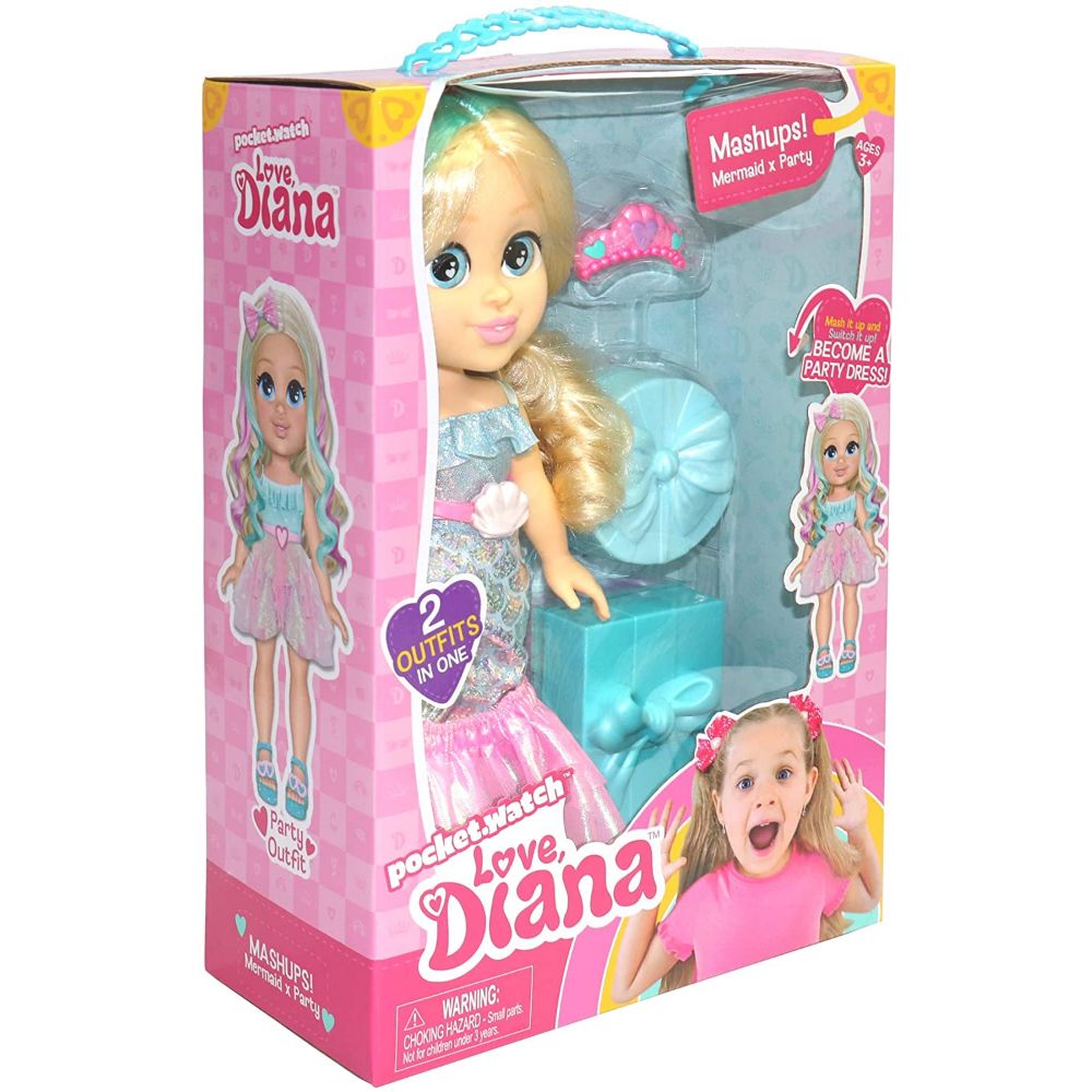 Love Diana 13 inch Doll Mashup Party/Mermaid