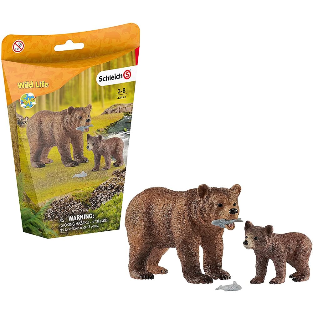 Schleich Grizzly Bear Mother With Cub