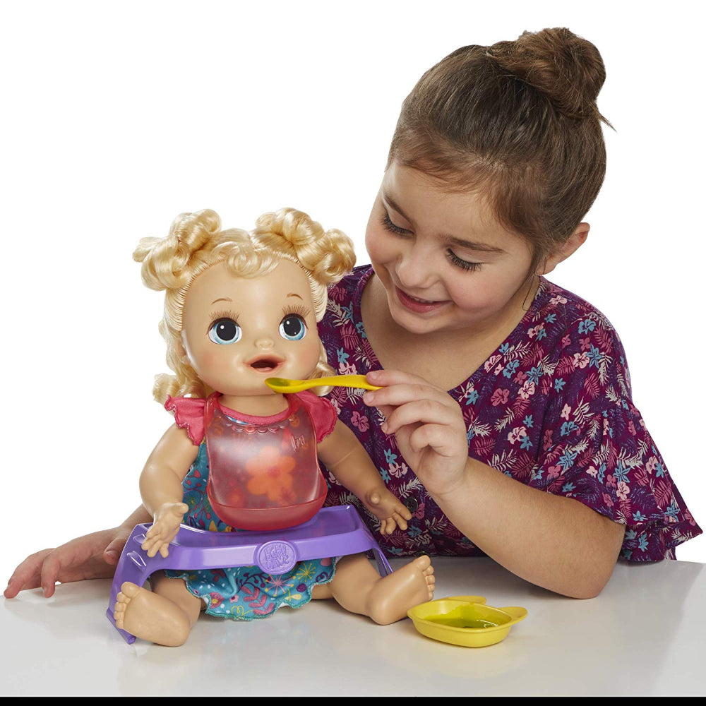 Baby Alive Happy Hungry Baby Blonde Curly Hair  Image#2