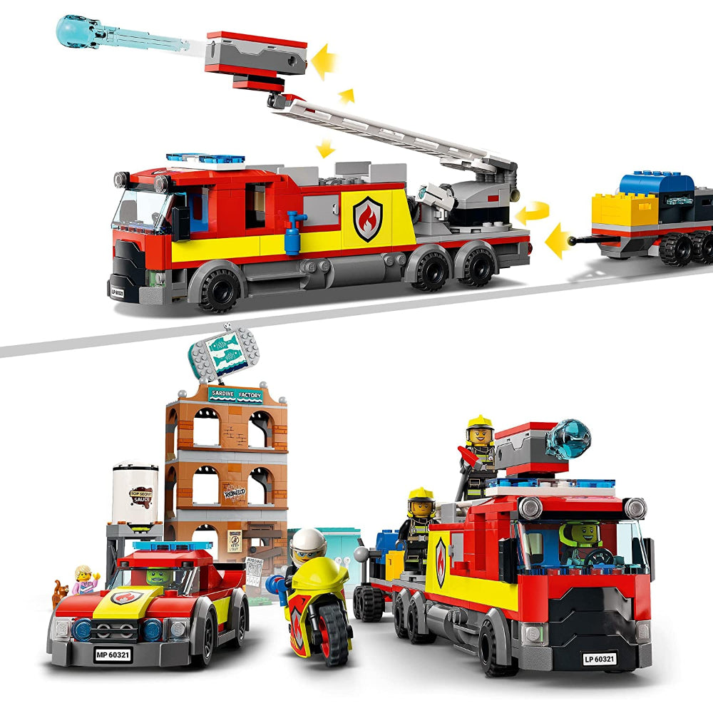 City Fire Brigade 60321 Building newest Kit; Multi-Model Playset