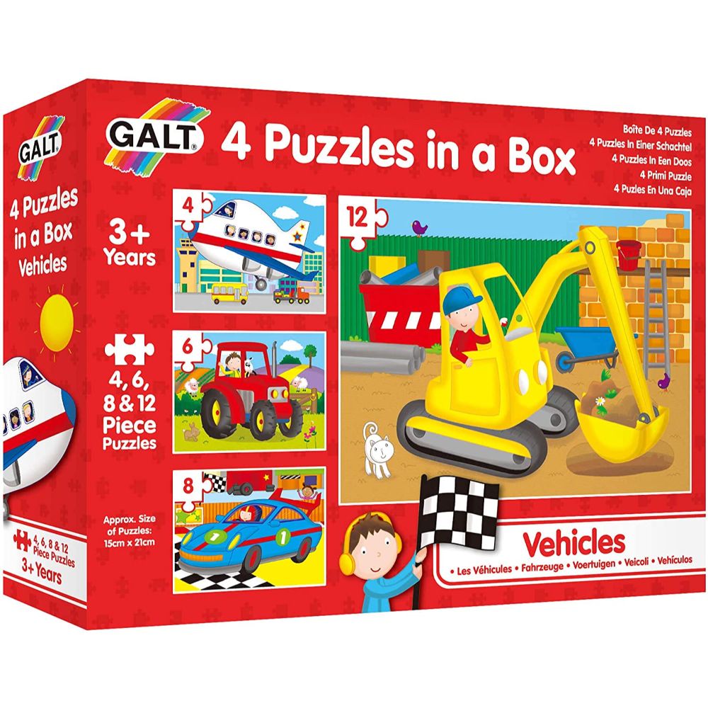 Galt Puzzles In A Box Vehicles Galt Puzzles In A Box Vehicles