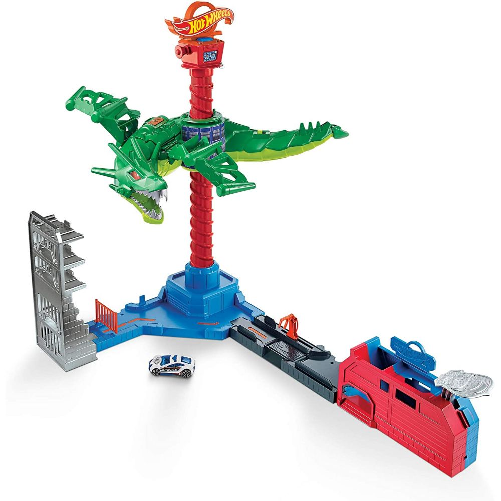 Hot Wheels City Air Attack Dragon Play