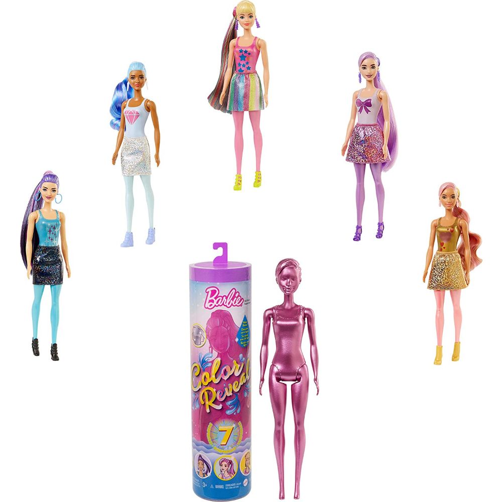 Barbie Color Reveal Doll with 7 Surprises