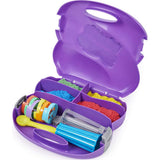 Kinetic Sand, Sandwhirlz Playset with 3 Colors of Kinetic Sand (2lbs) and Over 10 Tools