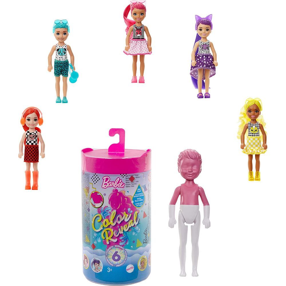 Barbie Chelsea Color Reveal Color Block Doll