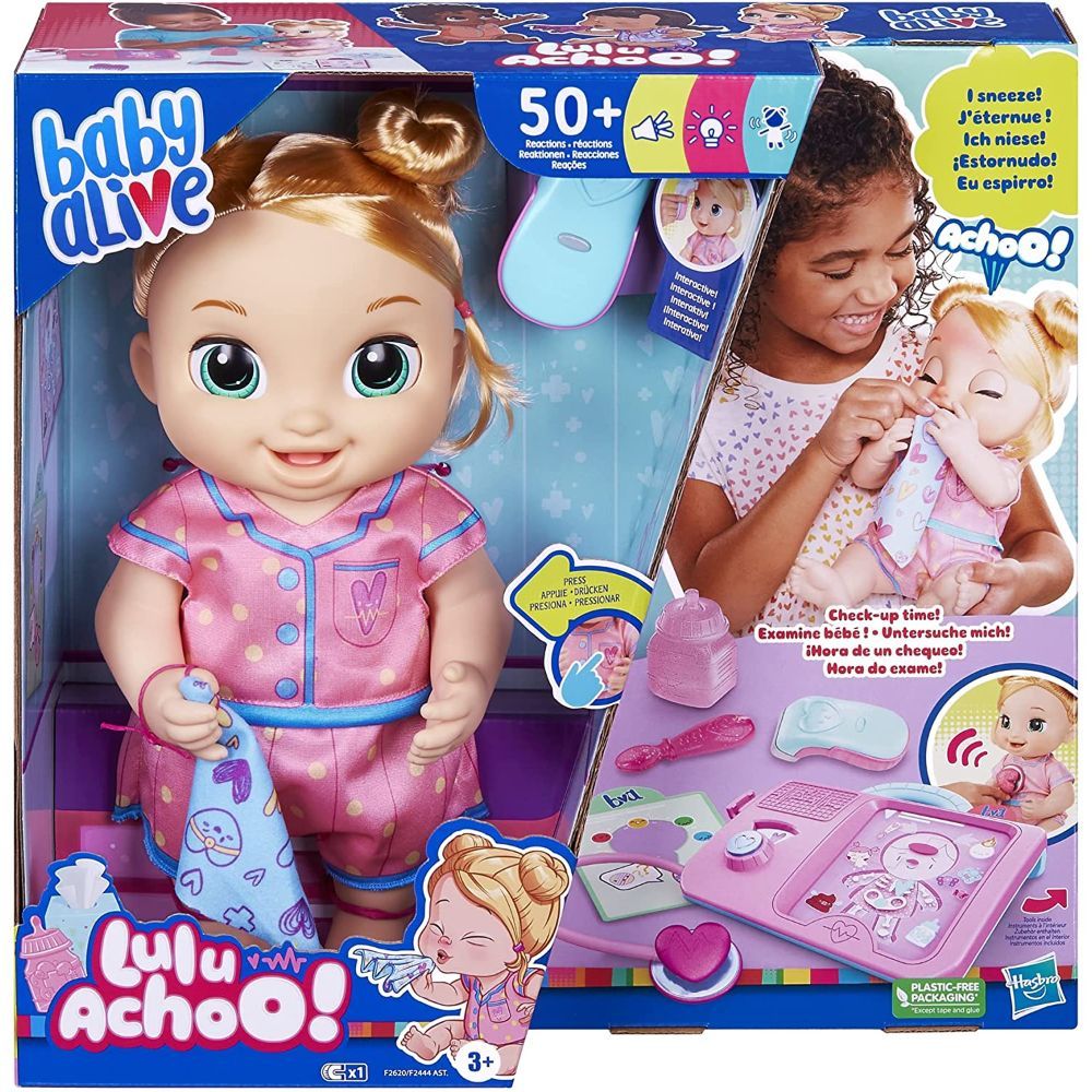 Baby Alive Lulu Achoo Doll, 12-Inch Interactive Doctor