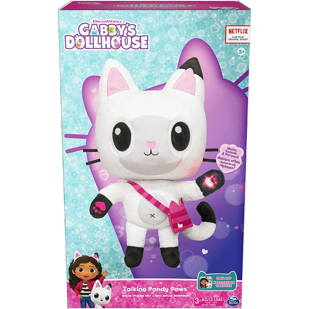 Gabby's Dollhouse, 13-inch Talking Pandy Paws