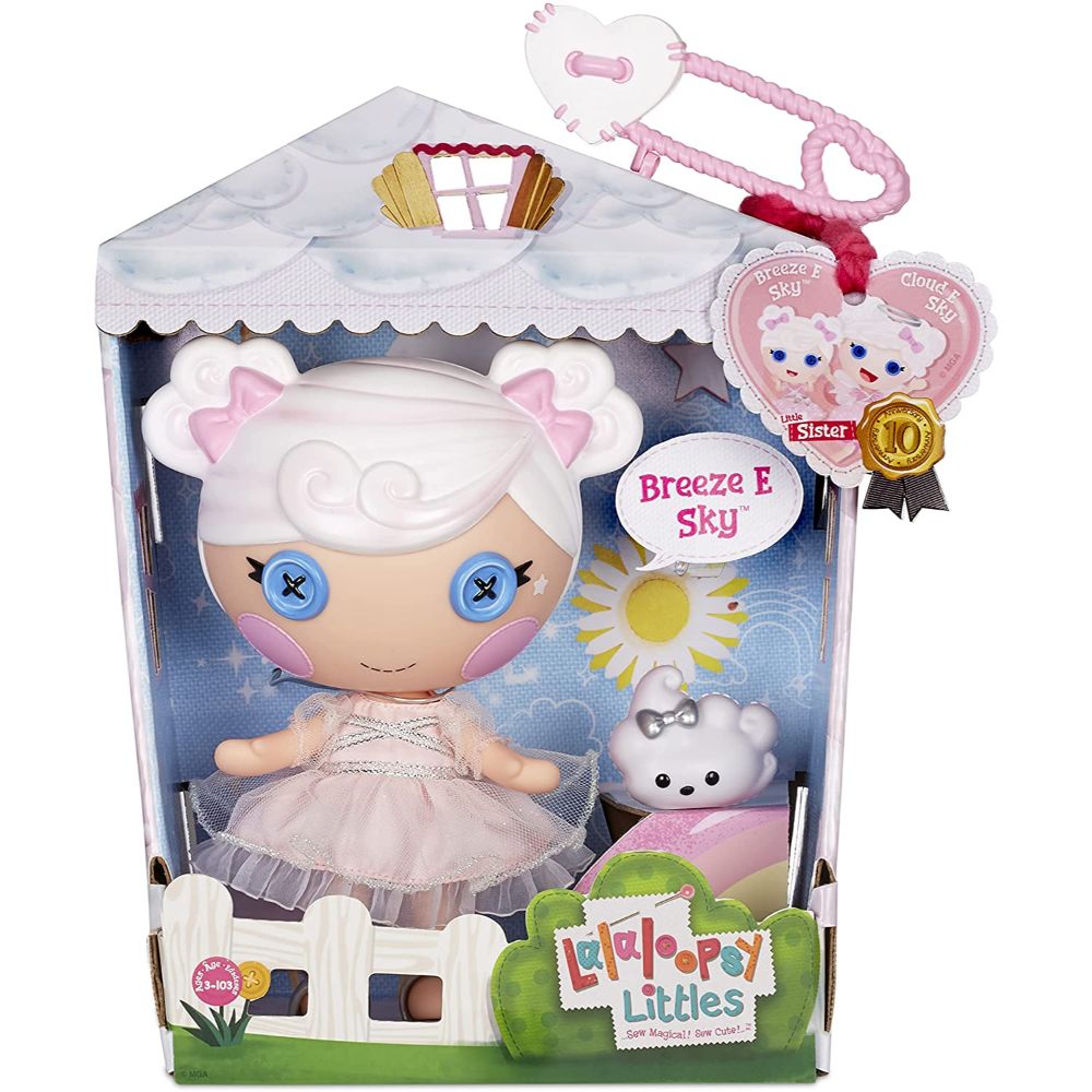 Lalaloopsy Littles Doll- Breeze E. Sky and Pet Cloud, 7" Angel Doll