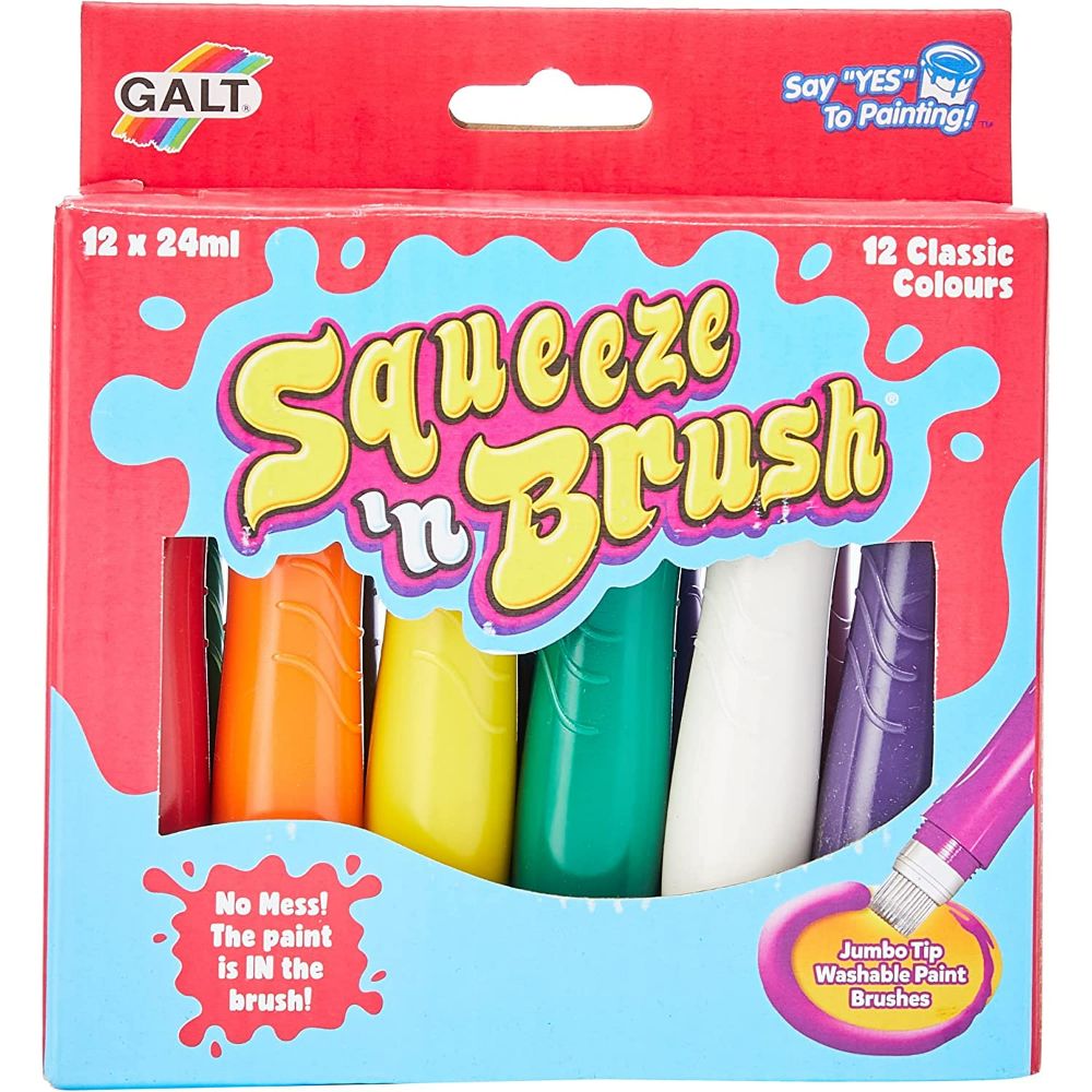 Galt Squeeze 'N Brush 12 Classic Colours Galt Squeeze 'N Brush 12 Classic Colours