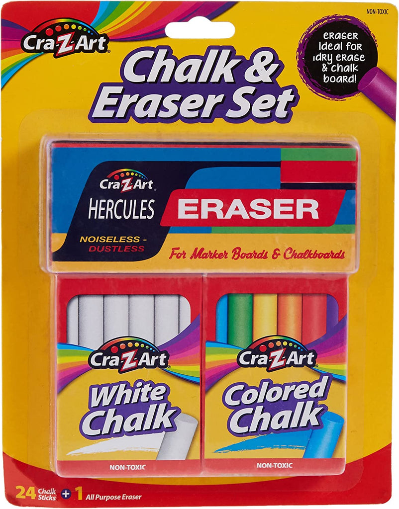 CraZart Chalk and Eraser Set