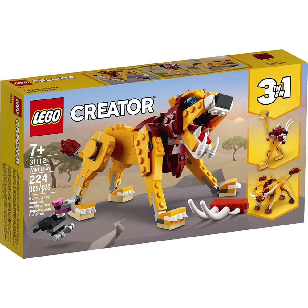 Lego Creator 3in1 Wild Lion (224 Pieces)