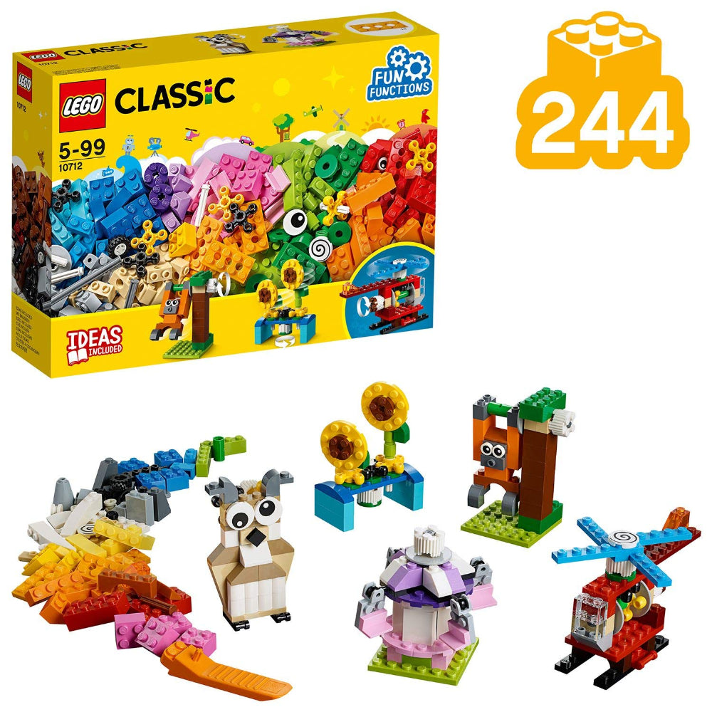 Lego Classic Bricks And Gears Building Set (244 Pieces)  Image#1