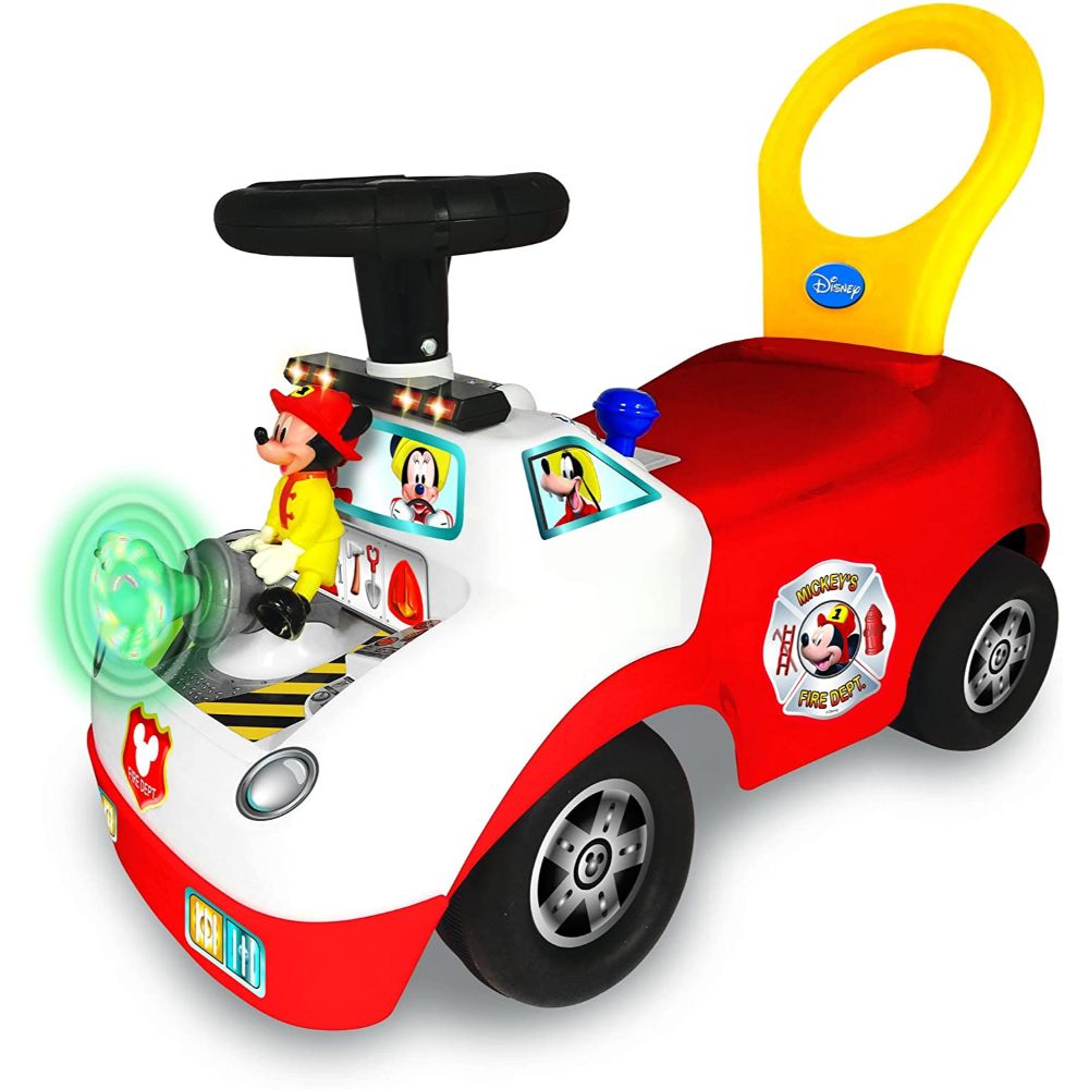 Kiddieland Disney Mickey Activity Fire Truck Ride-On