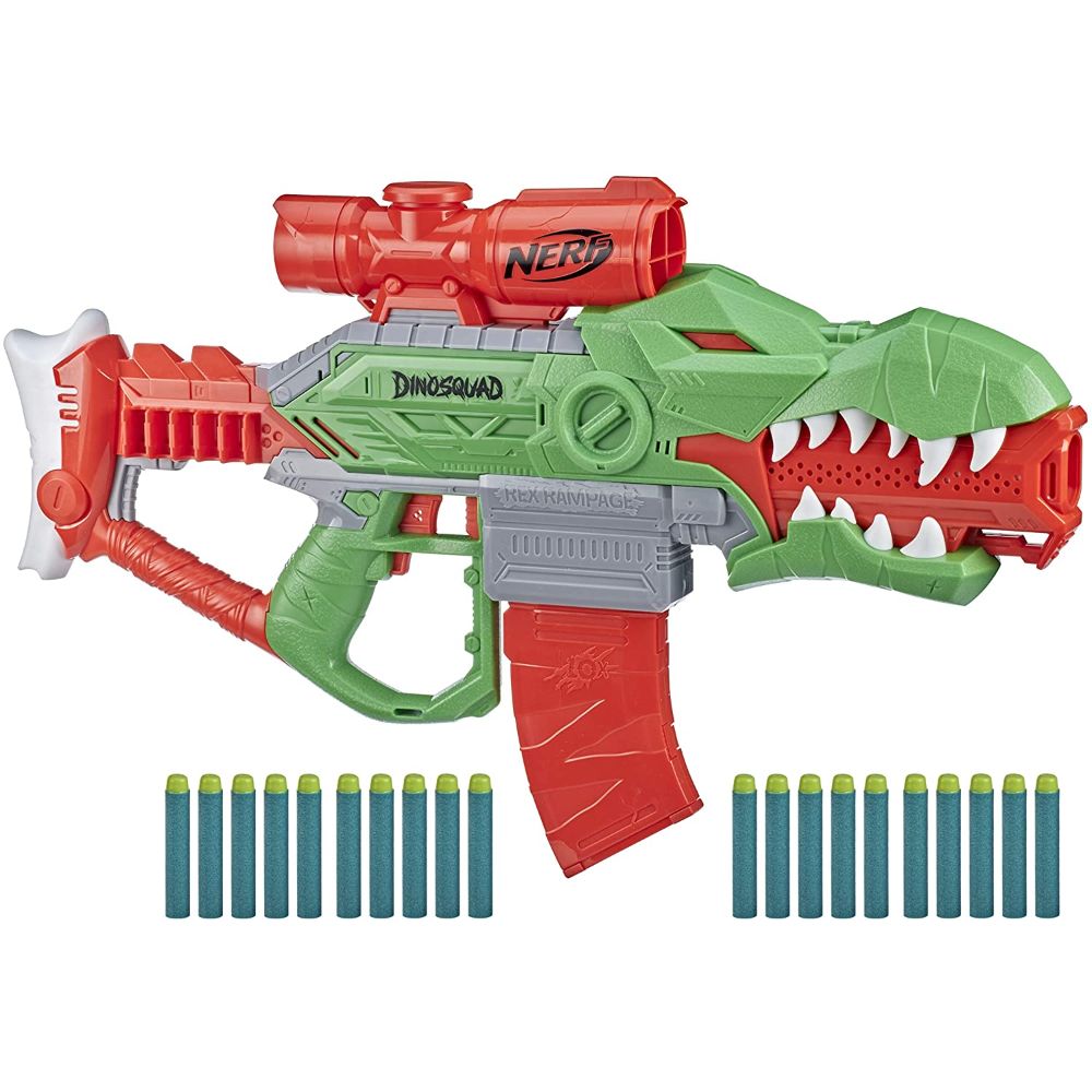 Nerf Dino Squad Rex-Rampage Motorised Dart Blaster
