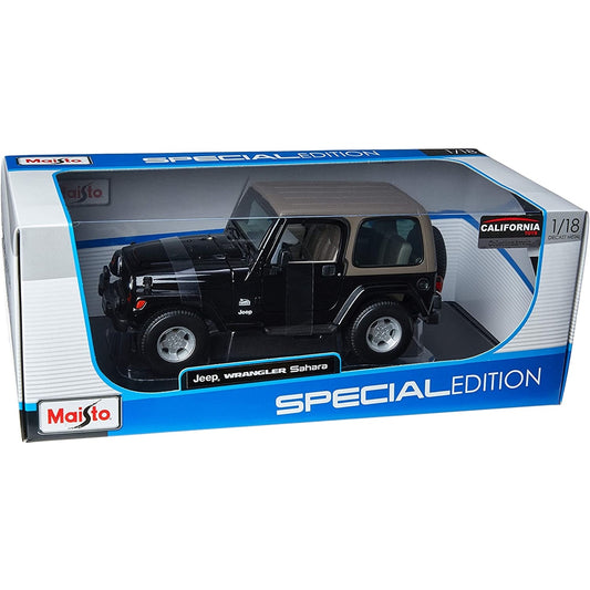 Maisto Jeep Wrangler Sahara 1/18 – Modèle En Boîte – Occasion