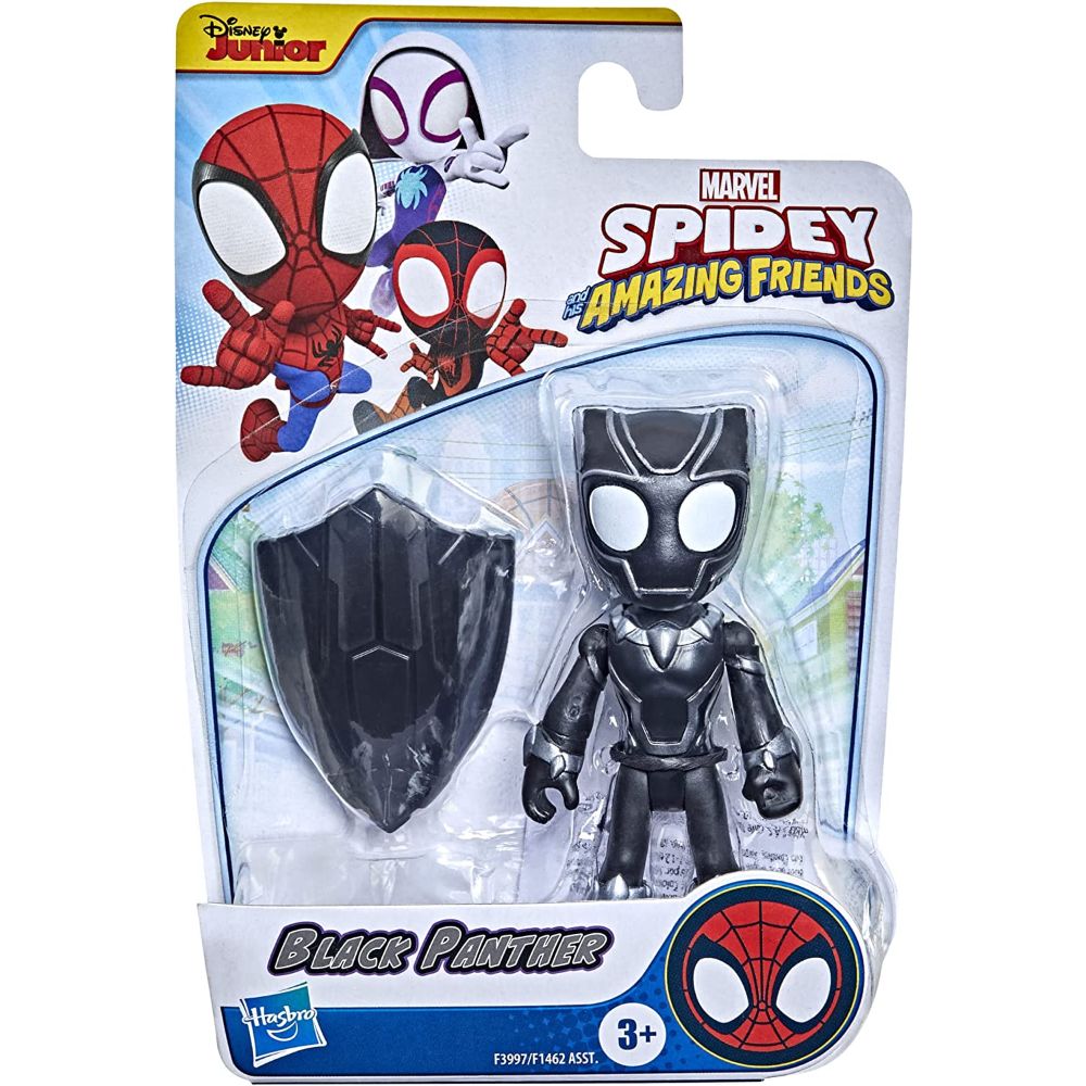 Marvel Spidey & His Amazing Friends Black Panther Hero Figure 4 Marvel Spidey & His Amazing Friends Black Panther Hero Figure 4