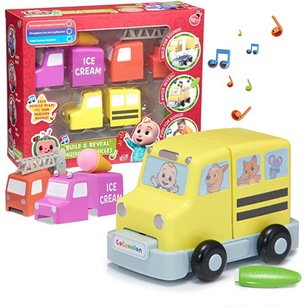 Ibrands CoComelon Build &Reveal Musical Vehicles