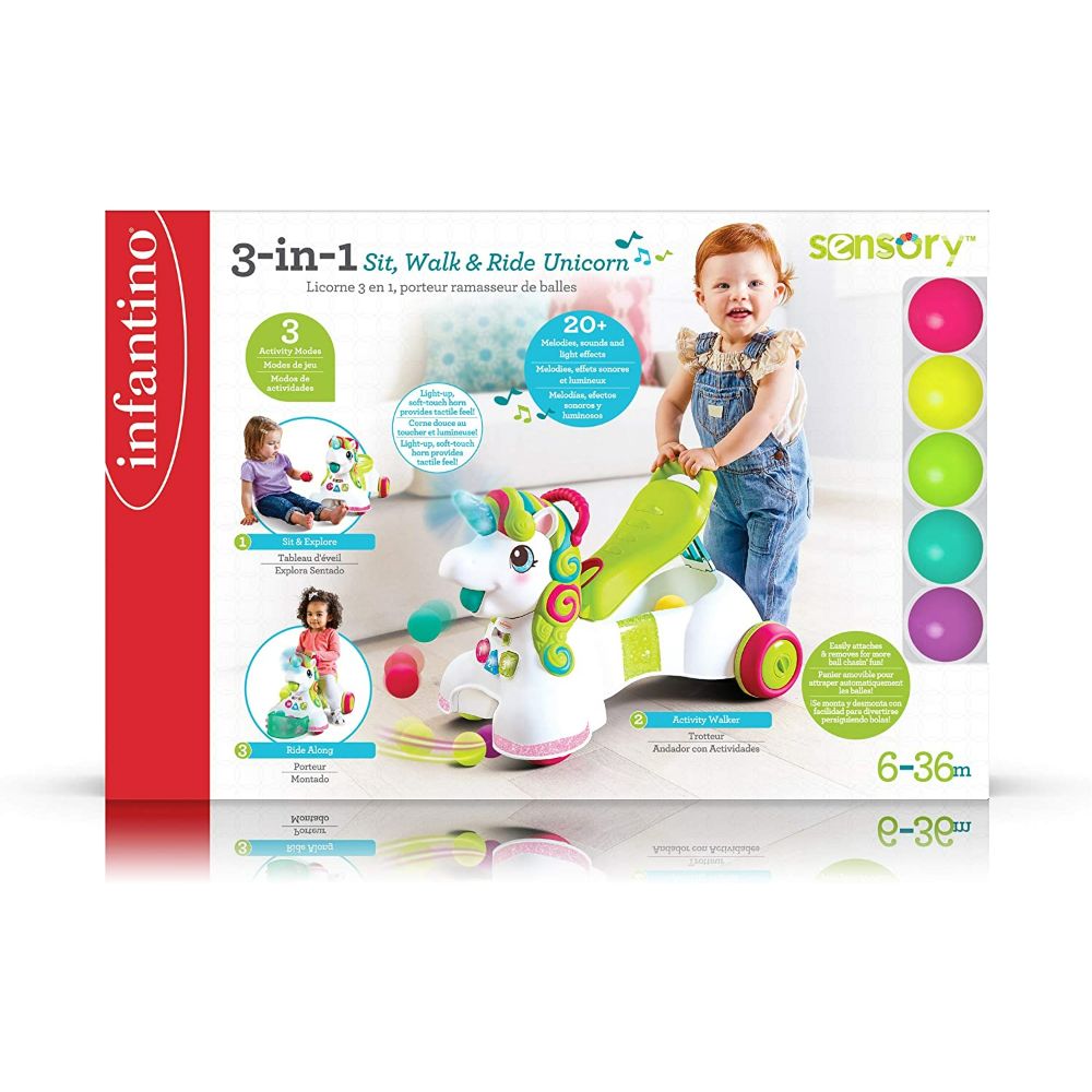 Infantno Sit Walk and Ride Unicorn Infantno Sit Walk and Ride Unicorn
