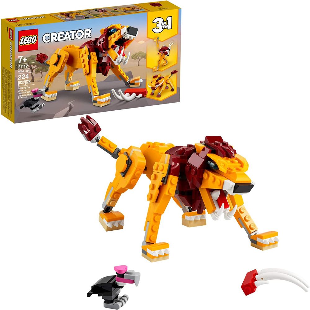 Lego Creator 3in1 Wild Lion (224 Pieces)