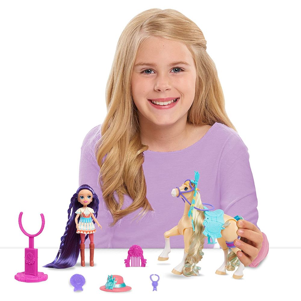 Winner's Stable Doll and Horse 11-Piece Set