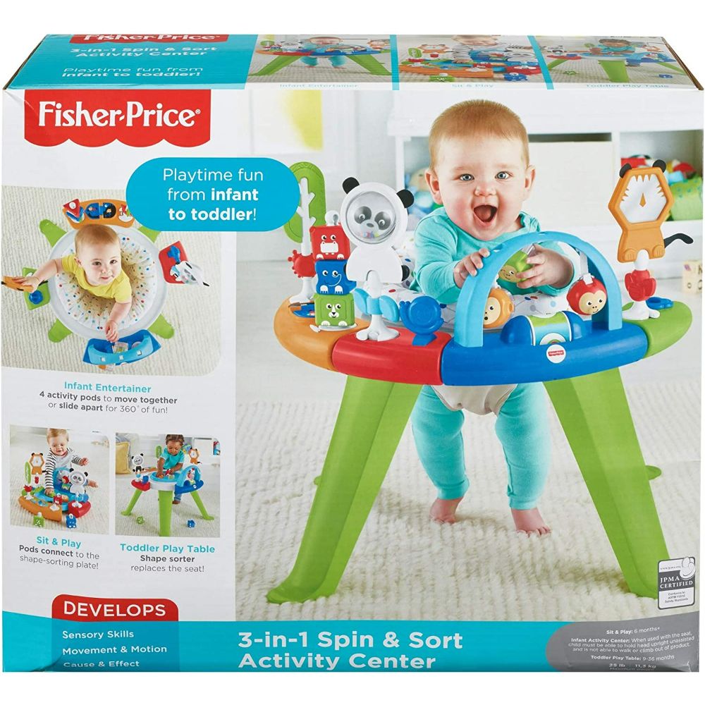 Fisher Price BG 3 in 1 SpinSort Activity Centre