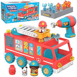 Educational Insights Design & Drill Bolt Buddies Fire Truck Toy