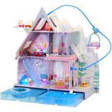 LOL Surprise OMG Winter Chill Cabin Wooden Doll House Playset with 95+ Surprises