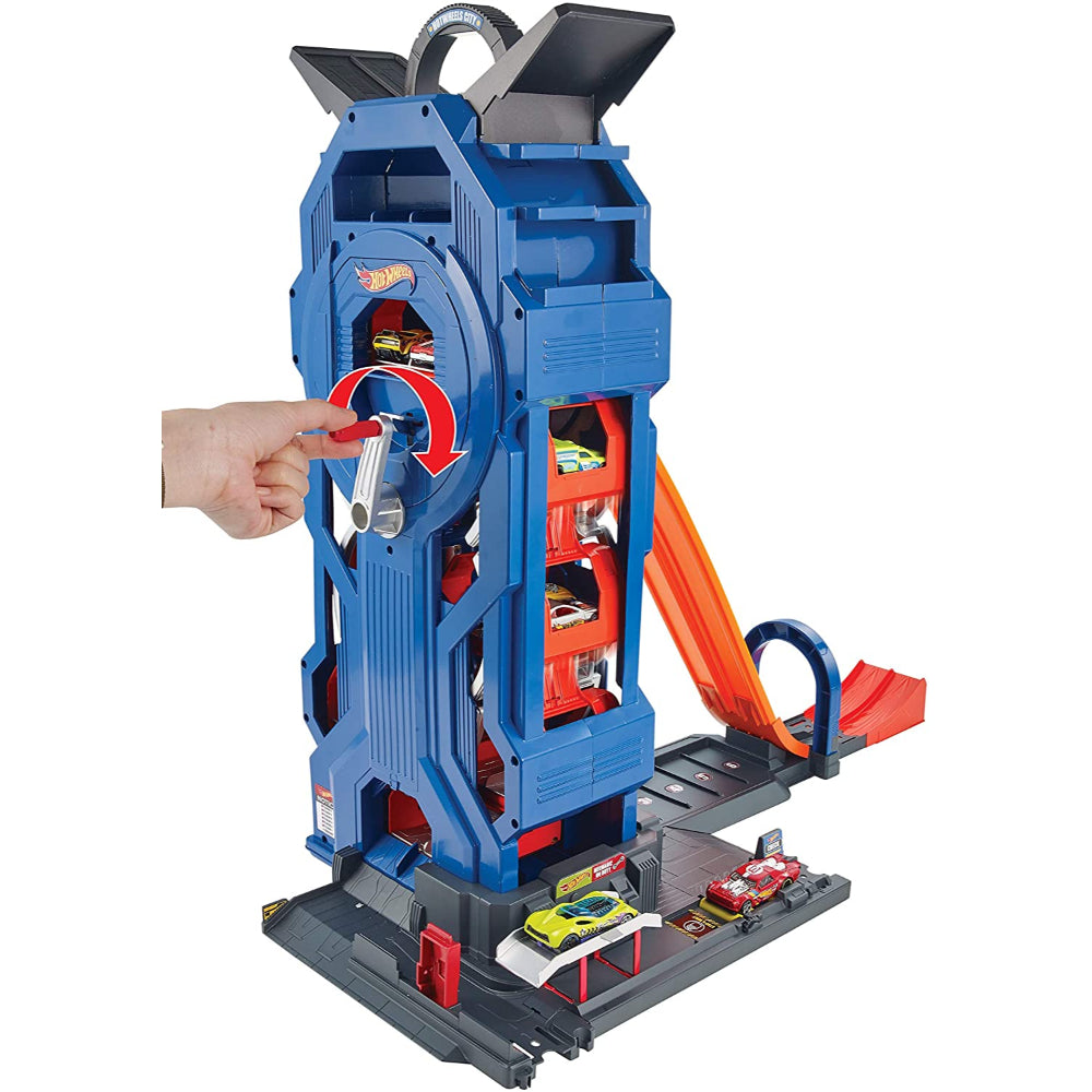 Hot Wheels City Mega Garage Connectable Play Set with Diecast and Mini Toy Car  Image#3