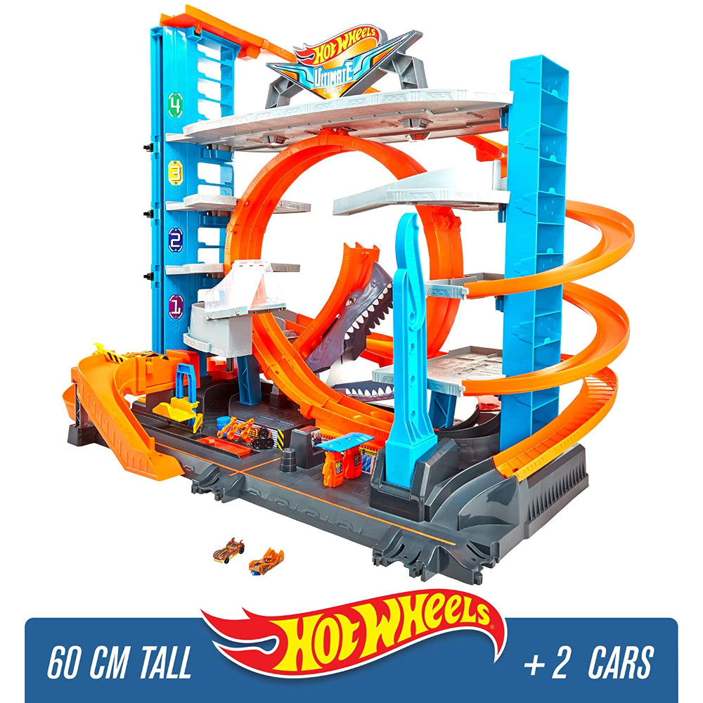Hot Wheels  City Garage with Loops and Shark, Connectable Play Set  Image#3