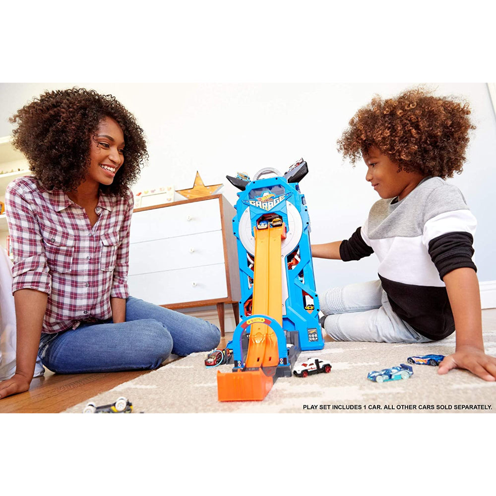 Hot Wheels City Mega Garage Connectable Play Set with Diecast and Mini Toy Car  Image#5
