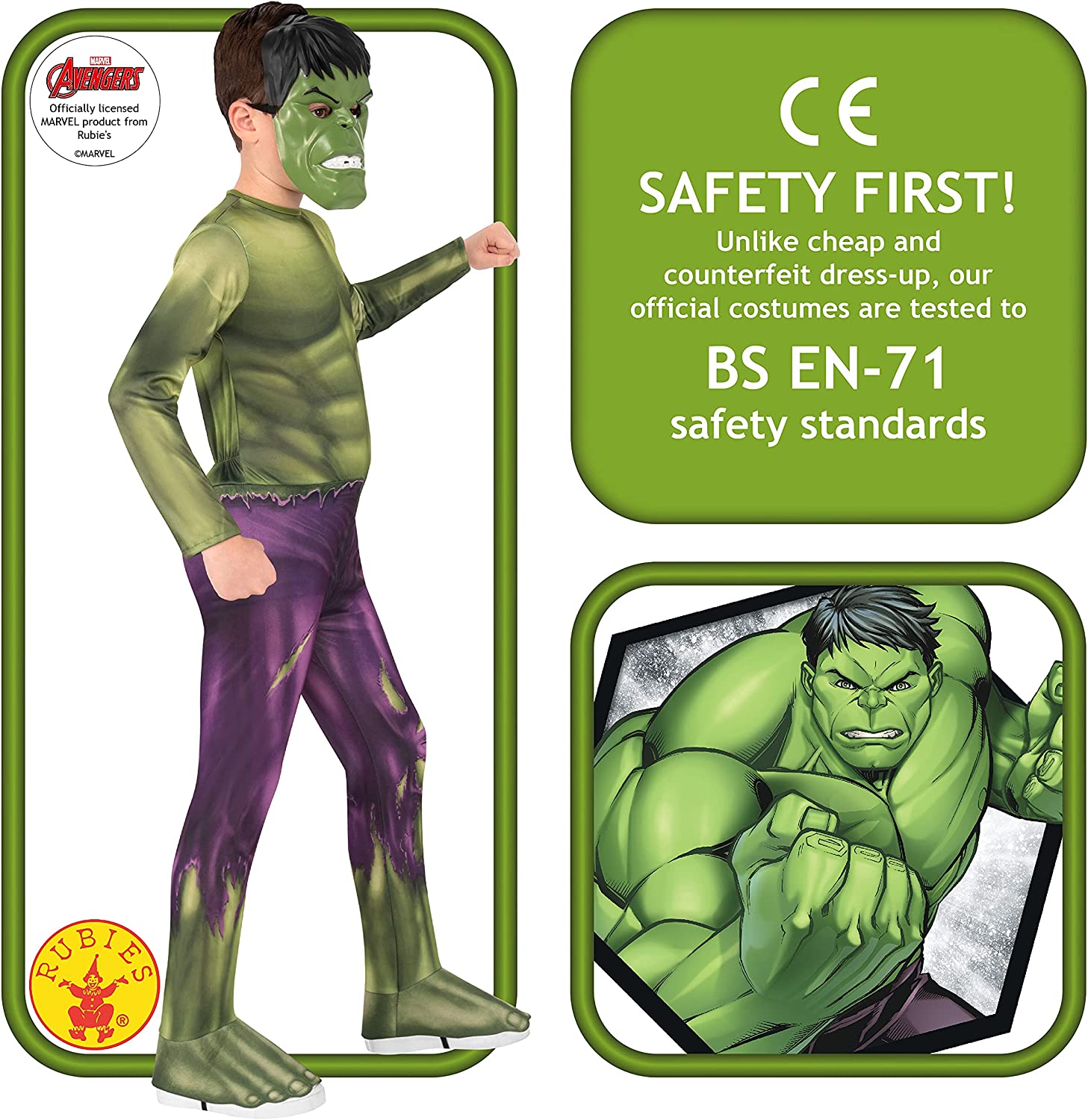 Rubies Marvel Hulk Classic - Large Rubies Marvel Hulk Classic - Large