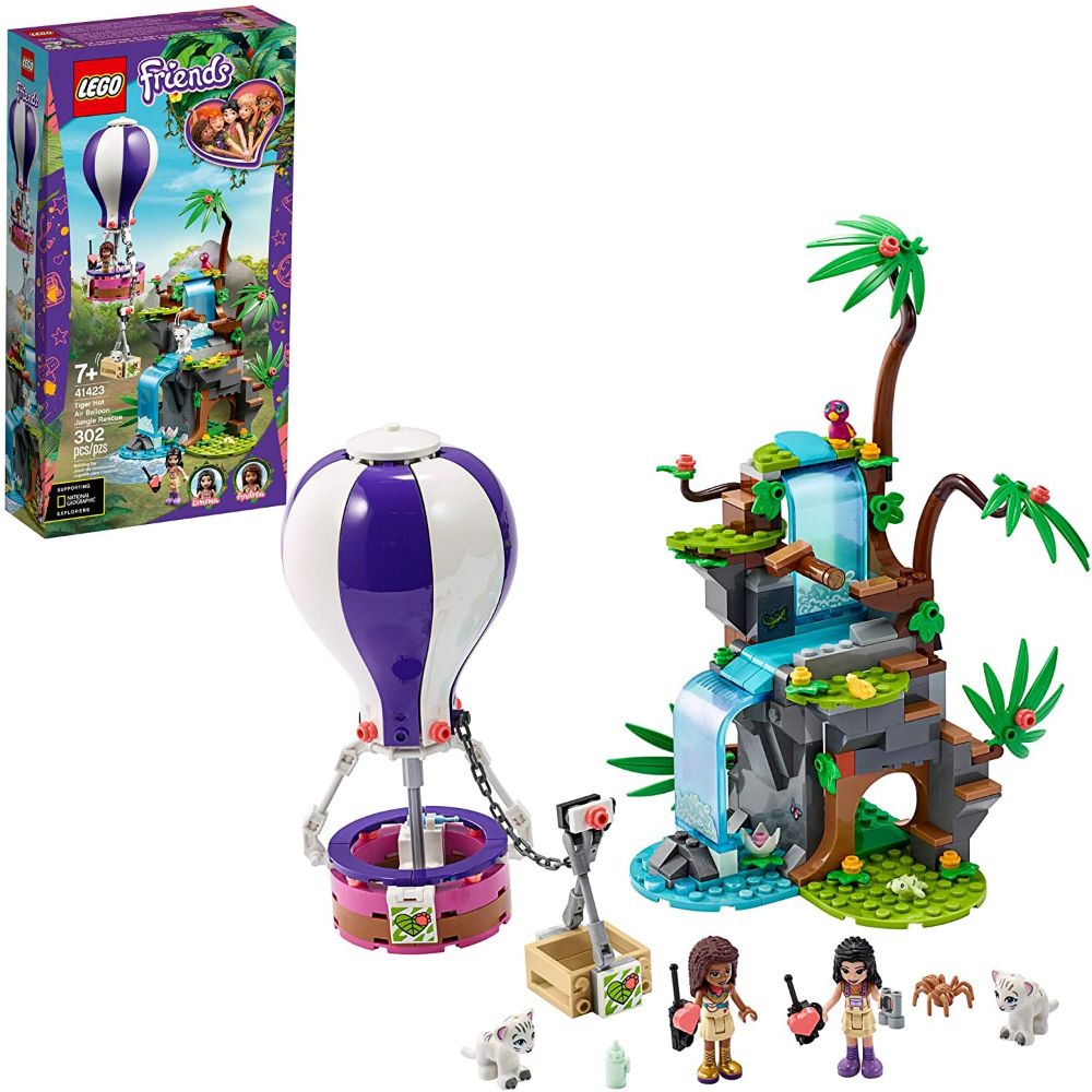 Lego Friends Tiger Hot Air Balloon Jungle Rescue (302 peices)