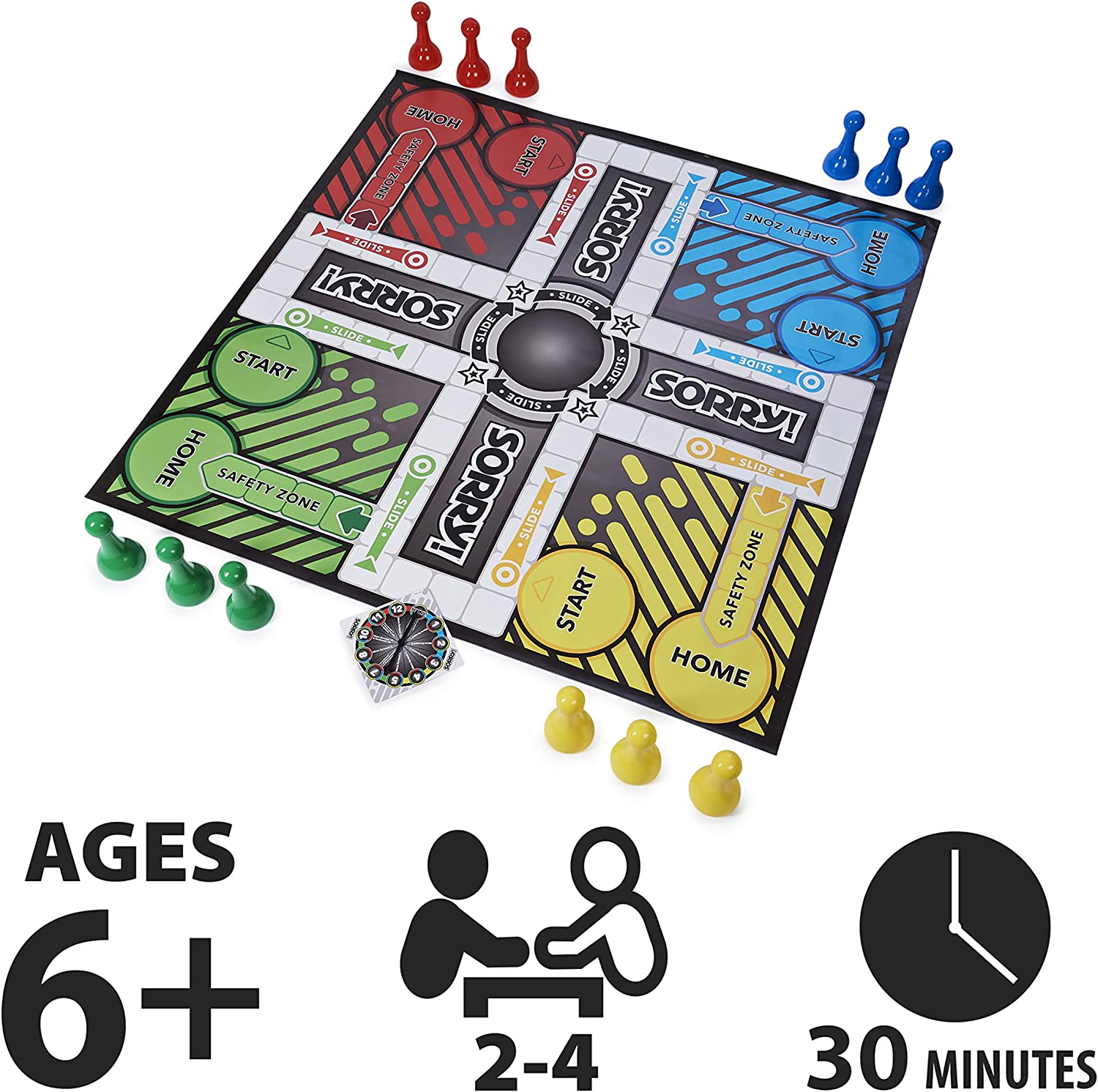 Spin Master Clue Giant Edition Board Game Multicolored