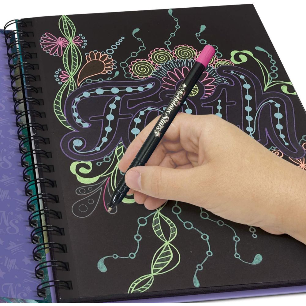 Nebulous Stars - Large Black Coloring Book