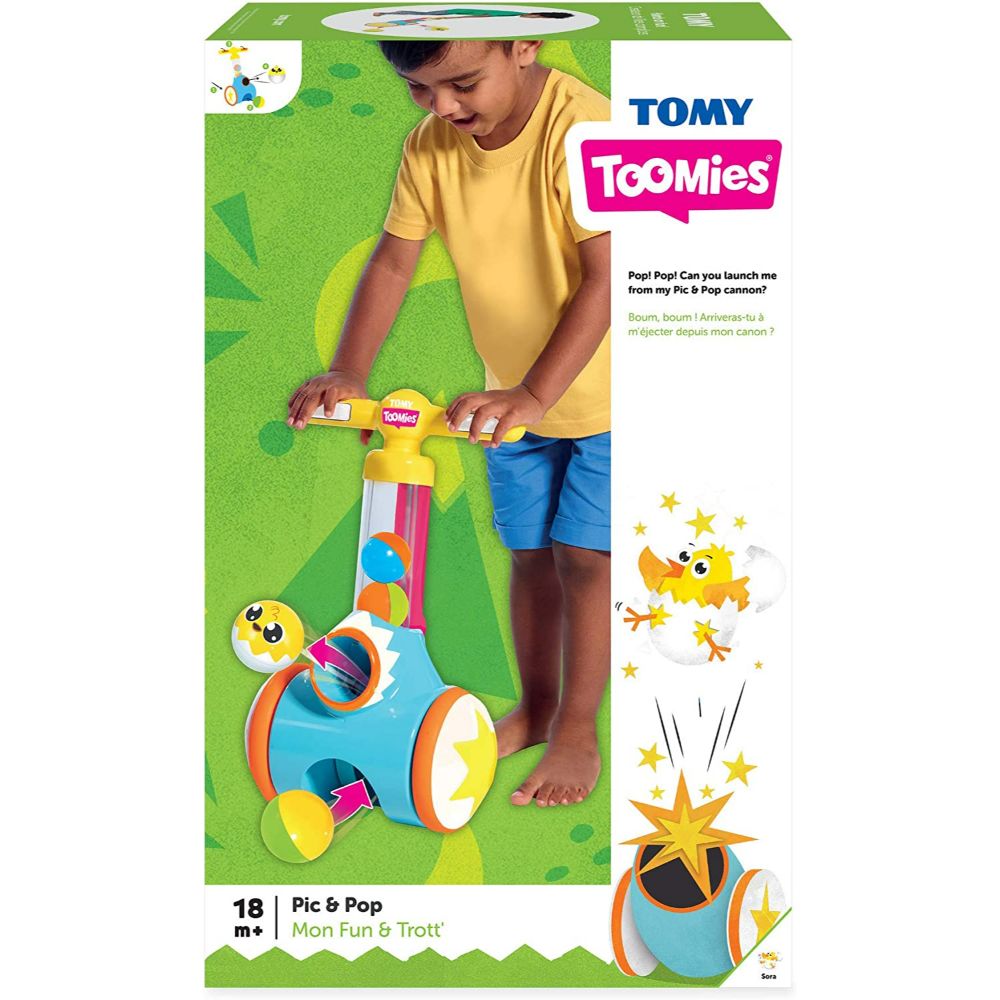 Tomy Toomies Pic & Pop Push Along