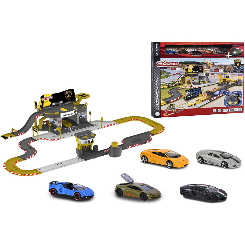 Majorette  Creatix Lamborghini Race and 5 Cars  Image#1