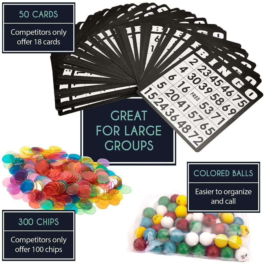 Deluxe Bingo Set - 6-Inch Roller Cage