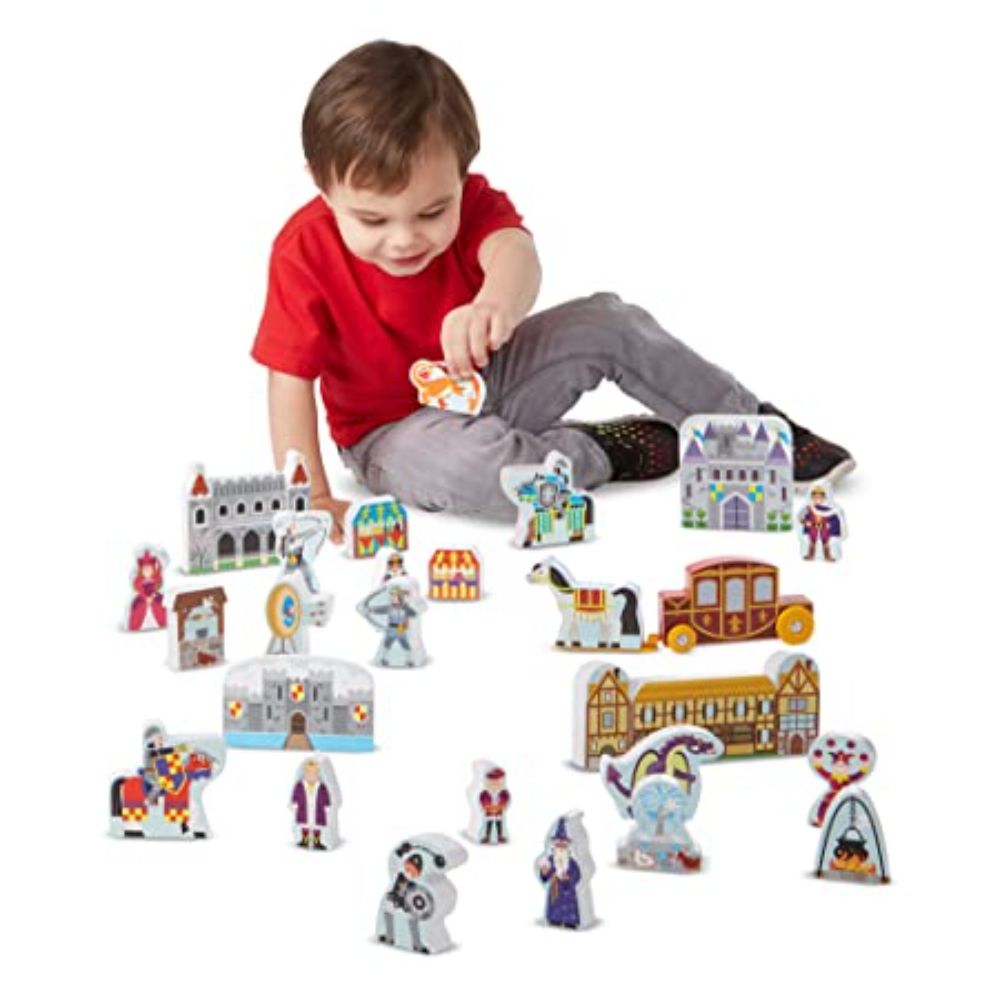 Melissa & Doug Wooden Castle Play Set