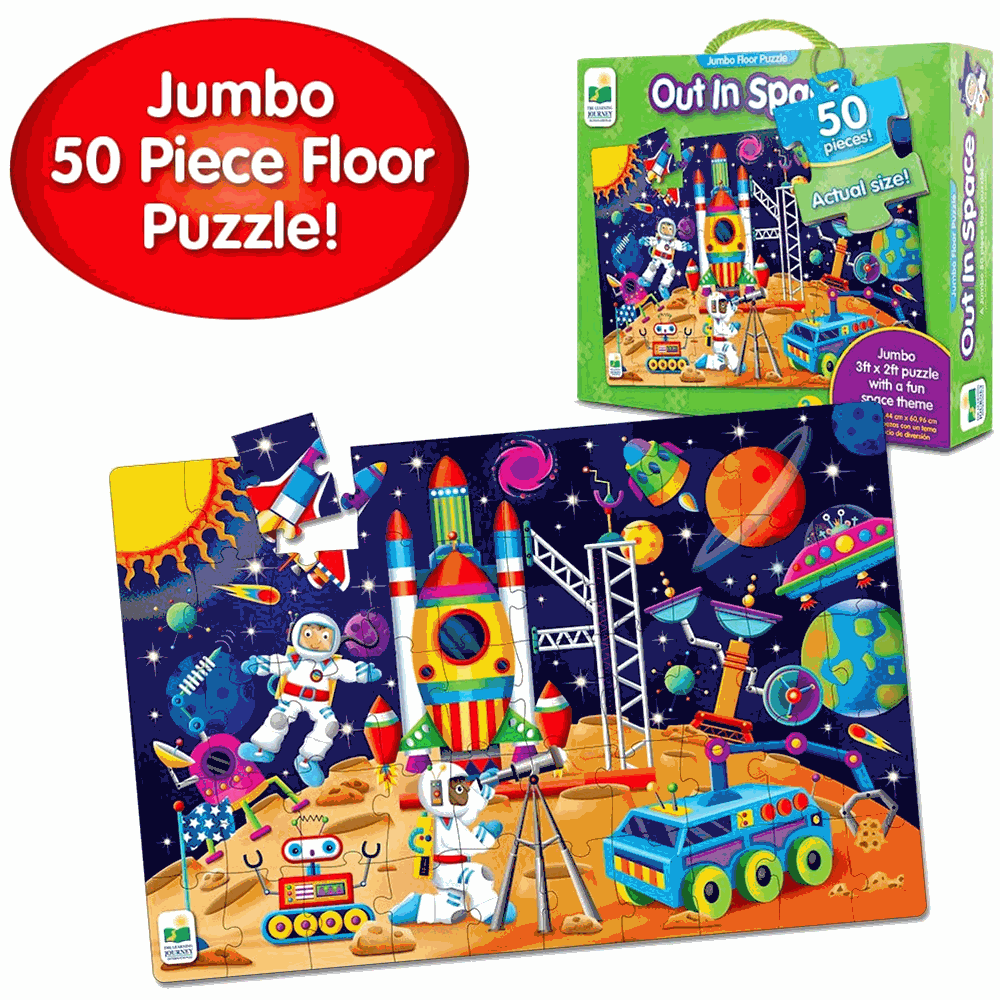 The Learning Journey Jumbo Floor Puzzles - Out In Spaceregular  Image#2