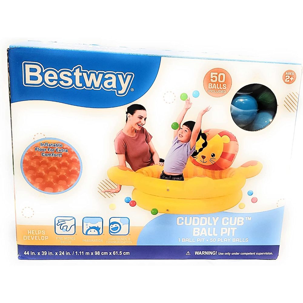 Bestway Up, In & Over 44" x 39" x 24"/1.11m x 98cm x 61.5cm Lion Ball Pit
