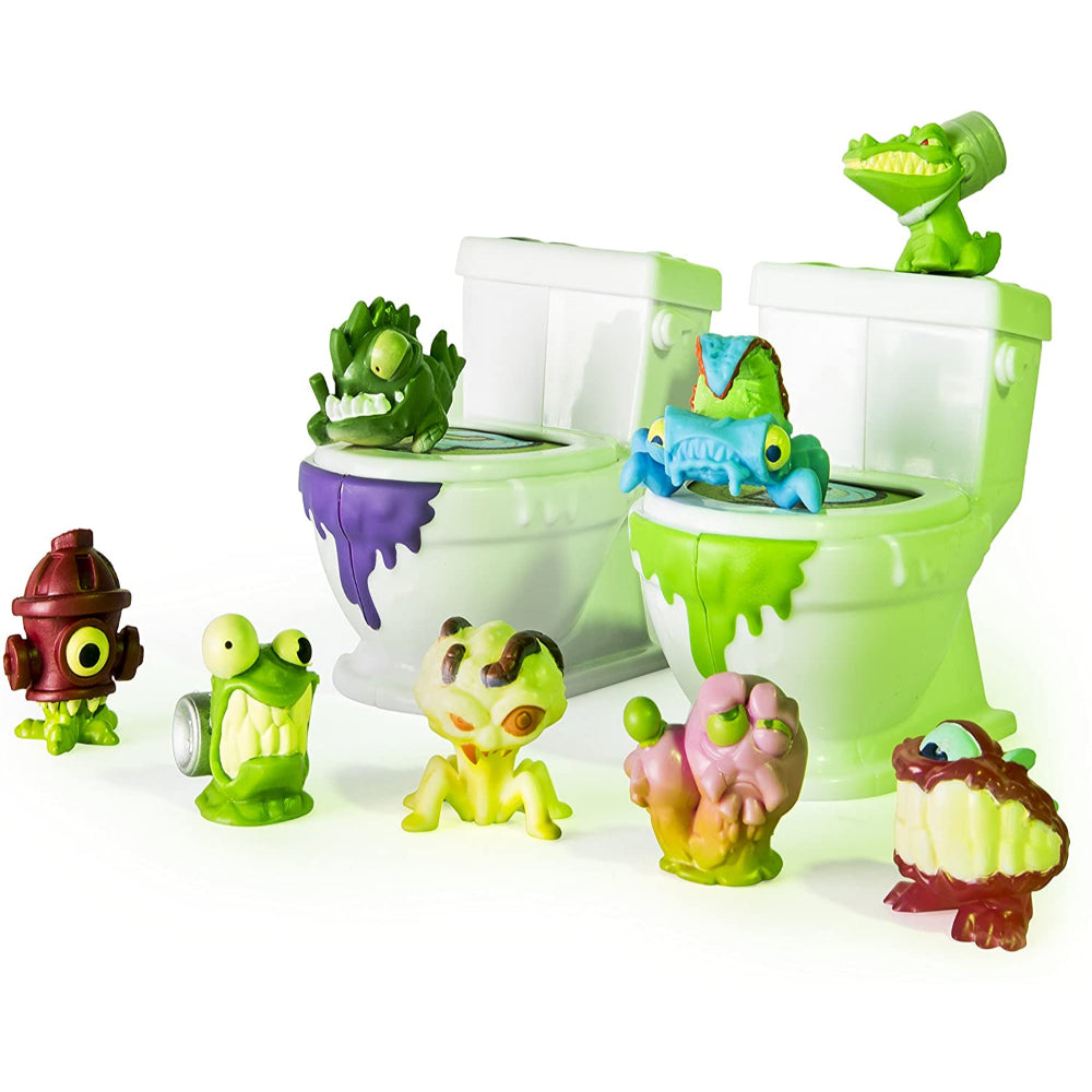 Flush Force, Series 2, 8-Pack Bizarre Bathtub with Gross Collectible Figures Assorted