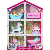 JC Toys - Lots To Love Playhouse with Mini Dolls & Accesories