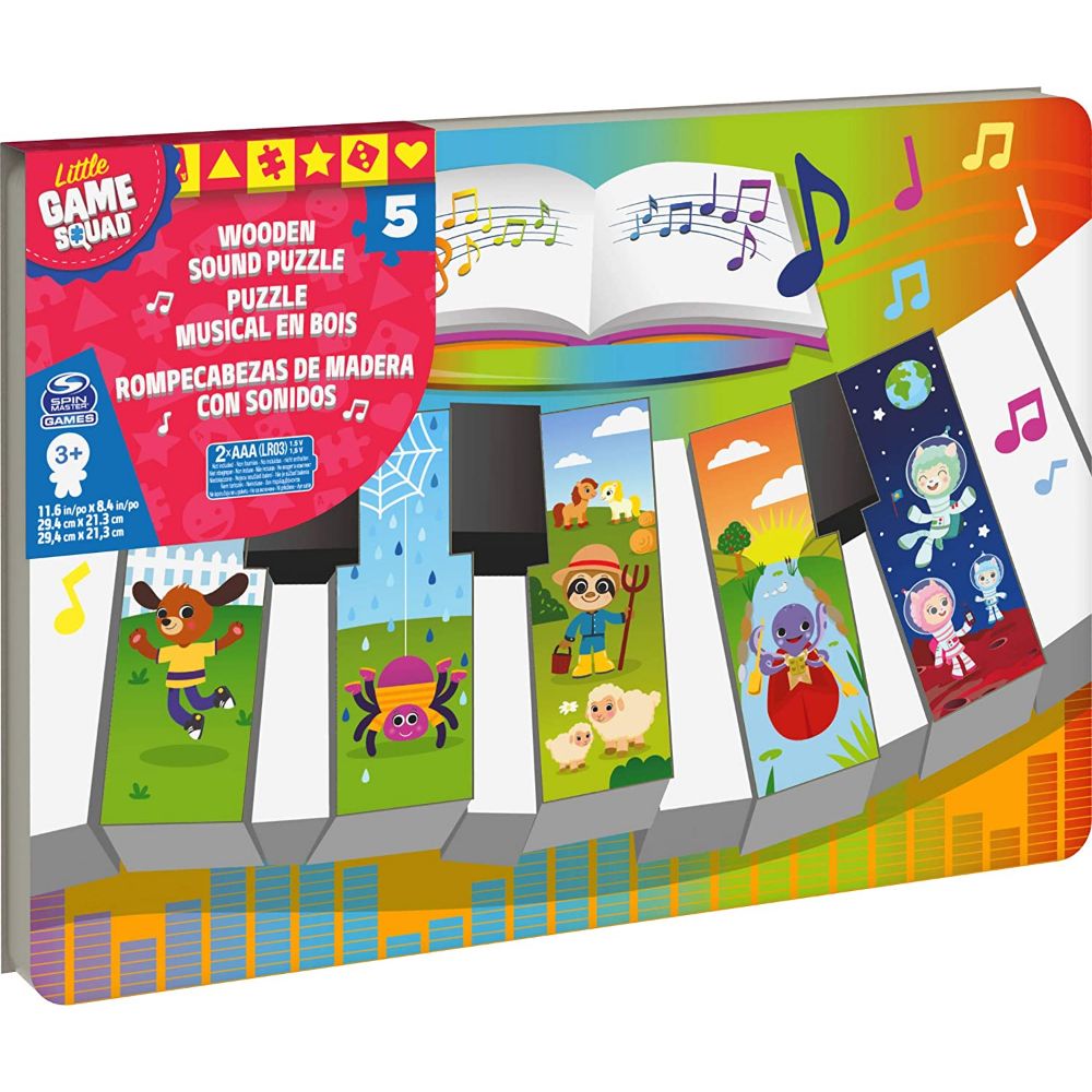 Spin Master Game Squad Piano Wood Sound Puzzle Spin Master Game Squad Piano Wood Sound Puzzle