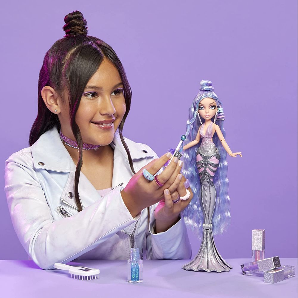 Mermaze Mermaidz Deluxe Color Change Orra doll with Glitter Hair Gel